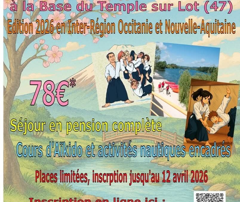 Stage « Jeunes », Inter régions Occitanie / Nouvelle-Aquitaine, Temple-sur-Lot (47) 14-15 & 16/05/2026