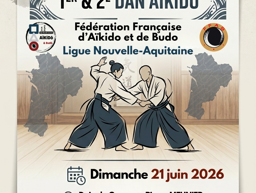 Passages de grades (1er & 2e dan) : dimanche 21/06/2026