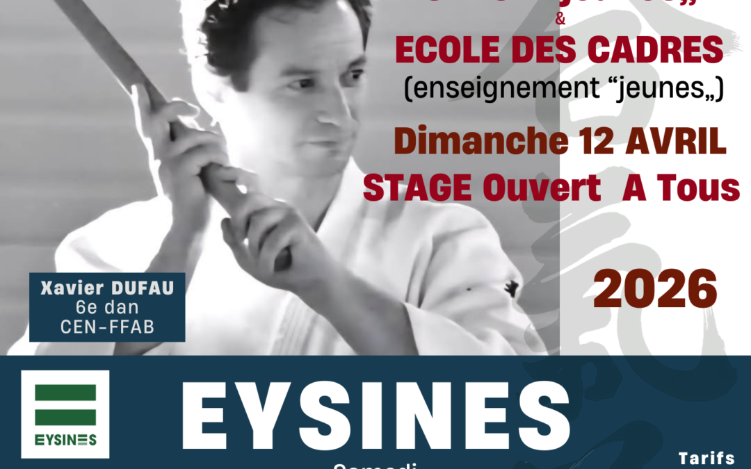 Stage « Jeunes », Ecole Des Cadres et Stage Ouvert A Tous, Xavier DUFAU, Eysines (33), 11 & 12/04/2026