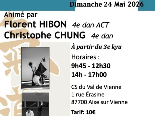 CID LIMOUSIN Stage Préparation Grades, Florent HIBON & Christophe CHUNG, Aixe sur Vienne (87), 24/05/2026