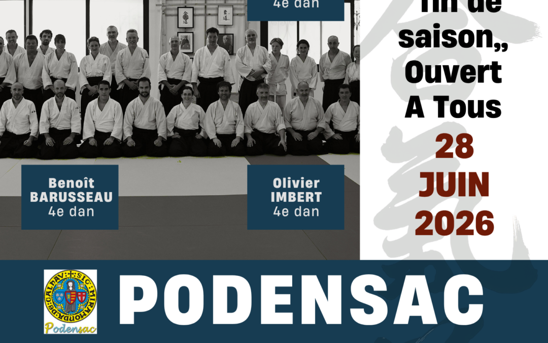 Stage Ouvert A tous, Fin de saison, Podensac (33), 28/06/2026