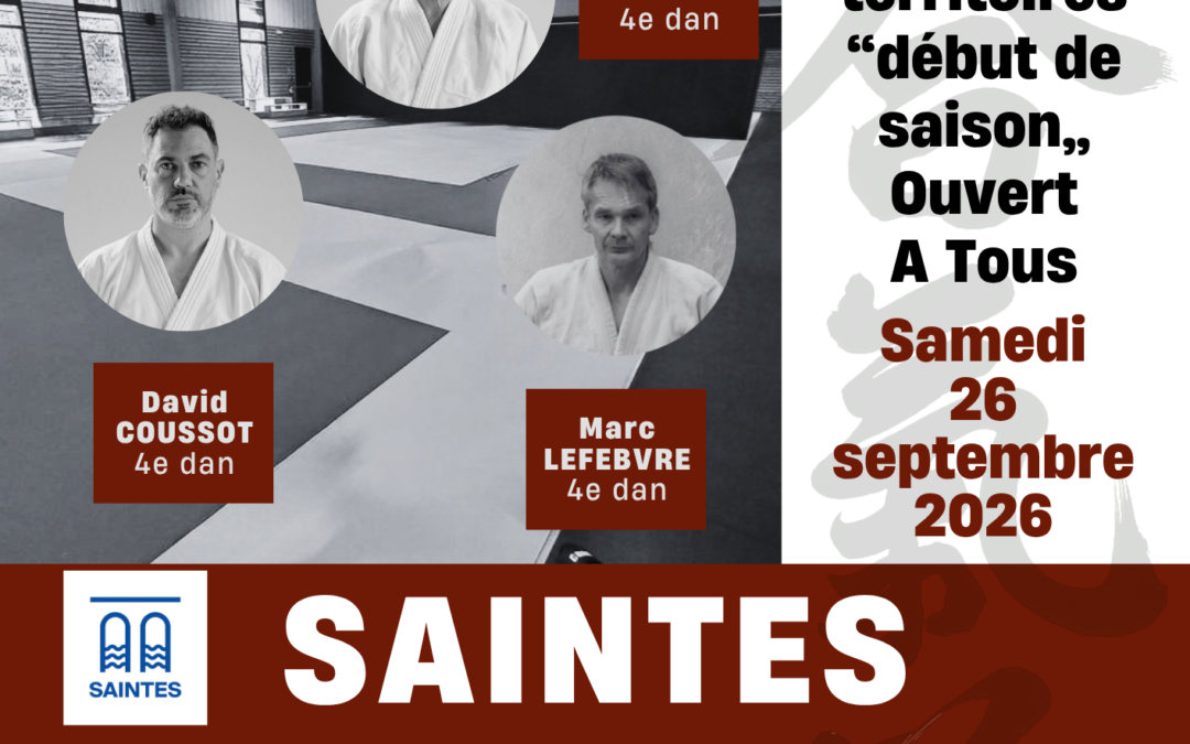 Stage Ouvert A tous : stage des territoires, « Début de saison », Saintes (17), 26/09/2026