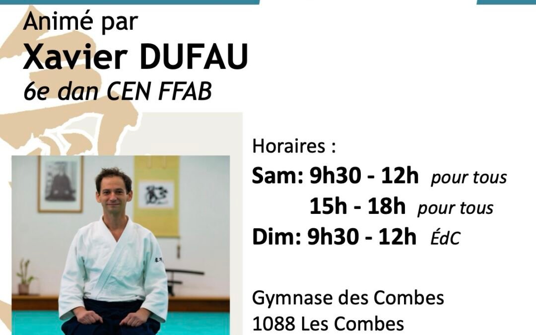 CID LIMOUSIN Stage Ouvert A tous & Ecole des cadres, Xavier DUFAU, Egletons (19), 09&10/05/2026