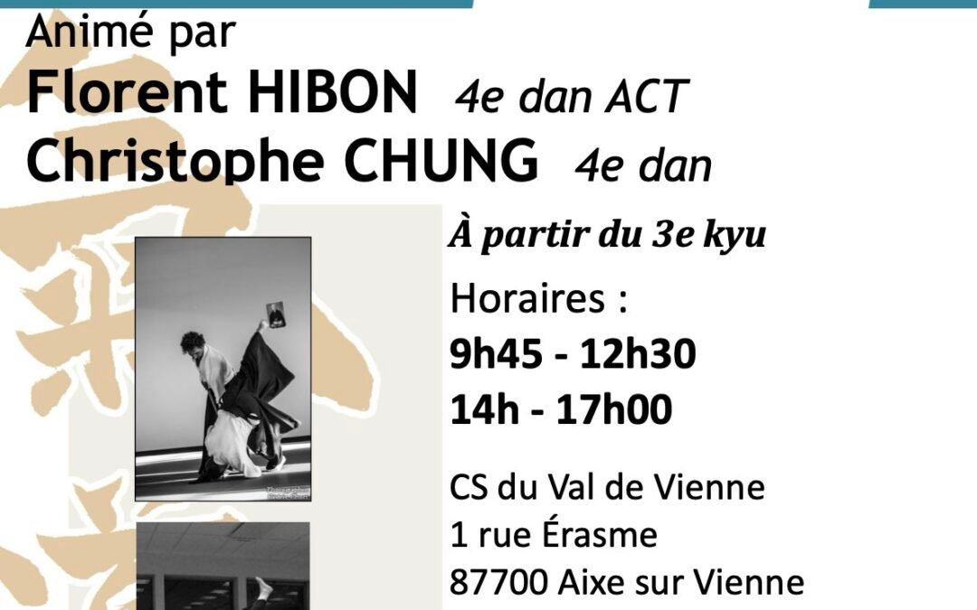 CID LIMOUSIN Stage Préparation Grades, Florent HIBON & Christophe CHUNG, Aixe sur Vienne (87), 24/05/2026